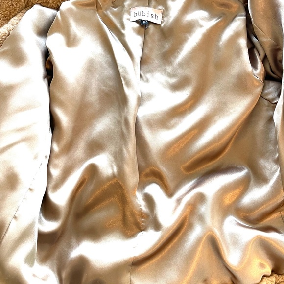 Revolves Bubish Orlando Faux Fur Moto Beige Jacket - Picture 13 of 13